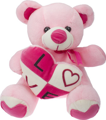 

SANA TOYS HEART TEDDY NO.2 - 32(PINK)