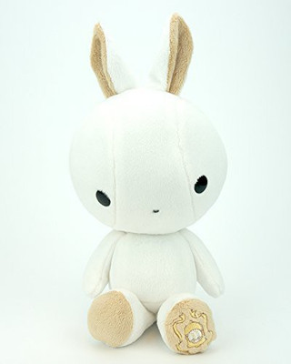 

Bellzi White With Tan Bunny Animal Plush Bunni Made In Usa(White)