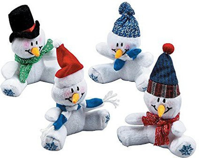 

Oriental Trading Company PLUSH SNOWFLAKE SNOWMAN BEAN BAGS (1 DOZEN) - BULK - 20 inch(Multicolor)
