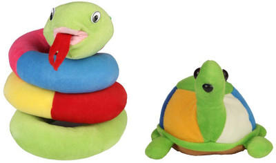 

Deals India Multicolor snake and tortoise combo - 10 cm(Multicolor)