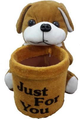 Ekku Smiley Dog Pen Stand - 5 inch(Brown)