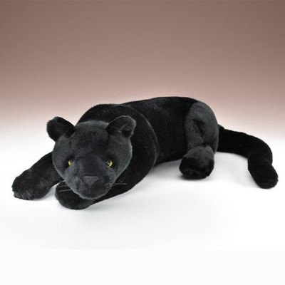 

Wildlife Artists Black Panther Plush Lying 21" L(Black)