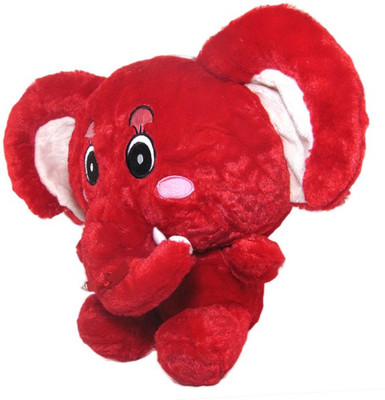 Tickles Cute Eye Big Ear Elephant - 30 cm(Red)