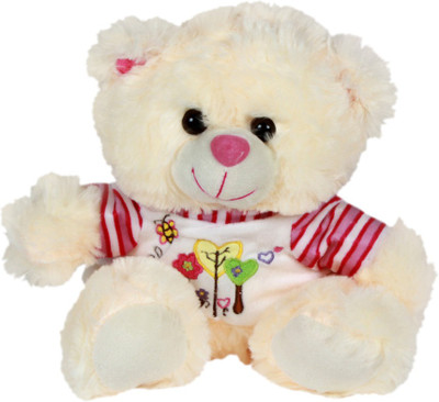 

Annie Stuff Toy Fun Dress Teddy Bear 30 Cms - 10 cm(Beige)