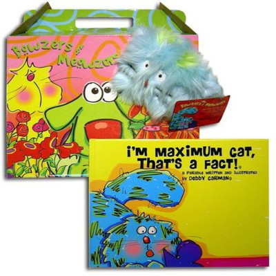 

Bowzers and Meowzers Faux Paw What'S In The Box I'M Maximum Catthat'S The Fact - 15 inch(Blue)