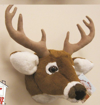 

SAH 11" White Tailed Deer Head Plush Animal - 12.6 inch(Brown)