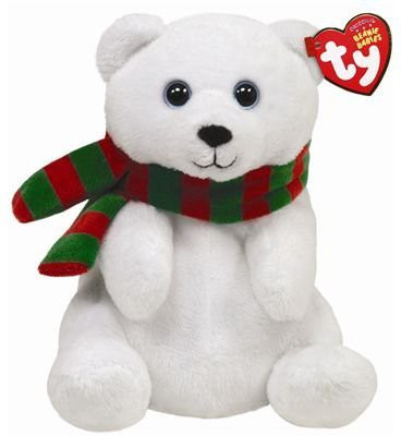 

TY Beanie Babies Snowdrop Polar Bear With Scarf(White)