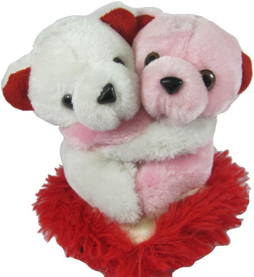 50% OFF on Tickles Hugging Pair Teddy with Heart - 6 inch(White, pink) 50% OFF on Tickles Hugging Pair Teddy with Heart - 6 inch(White, pink)