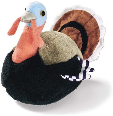 

K&M Wild Turkey Audubon Plush Bird (Authentic Bird Sound) - 5 inch(Black)