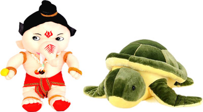 

Alexus Bal Ganesh And Turtle - 32 cm(Multicolor)
