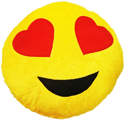 GOLDDUST ABC1 Smiley Emoticon Decorative Cushion 15 inch Multicolor GOLDDUST Soft Toys