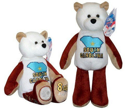 

Limited Treasures South Carolina State Quarter Bear 8 - 9 inch(Brown)