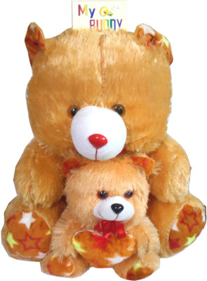 

MYBUDDY sweet teddy with baby - 50 cm(Brown)