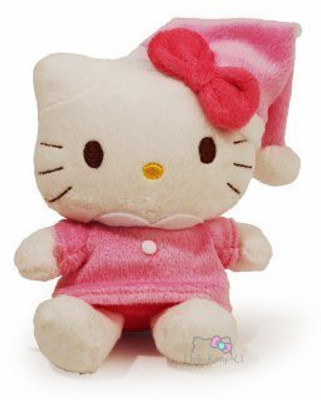 Hello Kitty 5" Mascot Plush Doll ~ Pink Dress - 14.17 inch(White)