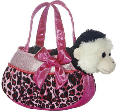 

Aurora World Blingy Pink Leopard Fancy Pals Pet Carrier - 10 inch(Pink)