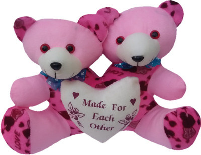

Aparshi Soft stuffed Couple teddy toy special valentine gift - 38 cm(Pink)