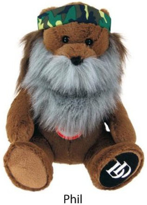 

Duck Dynasty Phil 8" Bear Plush With Beard And Sound(Brown)