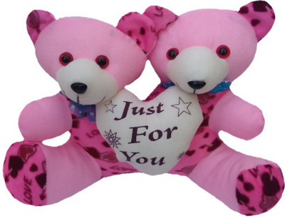 

Aparshi Cute Just For You Teddy Couple - 30 cm(Pink)