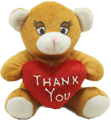 

Tickles Thank you Heart Teddy - 11 cm(Brown)