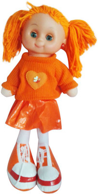 

Amaya Musical Doll with Led Light Orange(Multicolor)