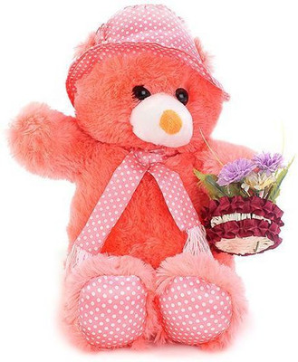 

Tickles Thumping Heart Teddy - 45 cm(Orange)