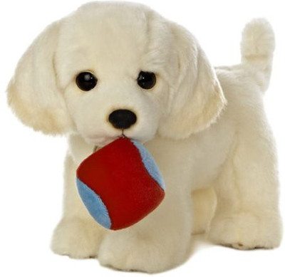 

Aurora World Miyoni Tots 85" Plushyellow Lab With Ball(Yellow)