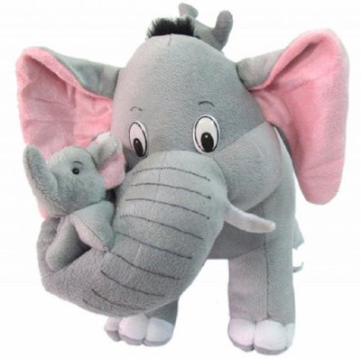 

DASTAAN MOTHER ELEPHANT WITH TWO CUTE BABY - 15 inch(GRAY)