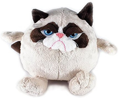 

Ganz Grumpy Cat Ball 7" Plush(White)