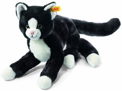 

Steiff Mimmi Dangling Catblack/White Plush Animal - 9 inch(Black)