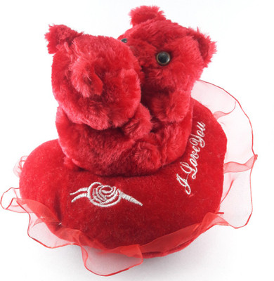 

CraftSmith Soft Toy Stuffed Kissing Music Teddy - 20 cm(Red)