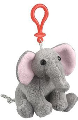 

Wildlife Artists Elephant Plush Elephant Stuffed Animal Backpack Clip Toy Keychain WildLife Hanger - 20 inch(Multicolor)