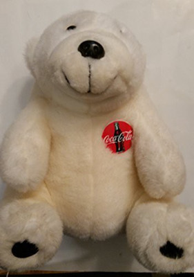 

Coca-Cola Coca Cola White Polar Bear 12" Plush 1993(White)