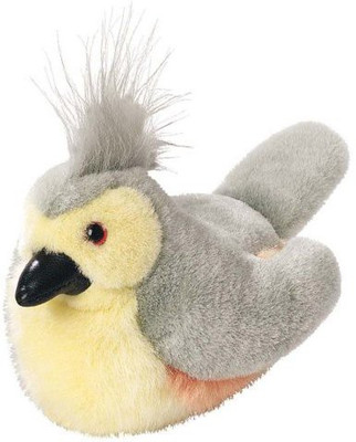 

Wild Republic Tufted Titmouse Audubon Plush Bird (Authentic Bird Sound)(Grey)