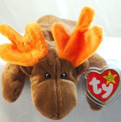 

TY Beanie Babies Chocolate The Moose - 11 inch(Brown)