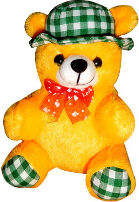 

Siddhi Gifts Gifts For Sister - Teddy With Hat - 20 cm(Yellow)
