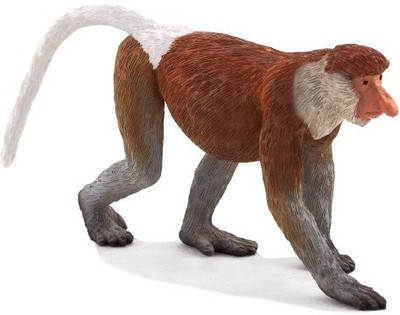 

Mojo Fun - Wildlife Mojo Fun 387176 Proboscis Monkey Realistic International - 4 inch(Brown)