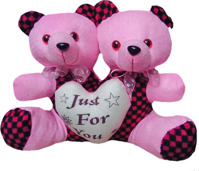 

Aparshi Couple coming out of heart - 32 cm(Pink, Red)
