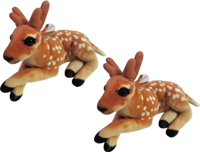 

Ewi Cute Deer Combo Soft Toys ( Pack Of 2 ) - 26 cm(Multicolor)