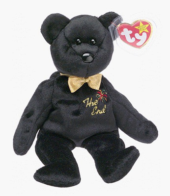 

TY Beanie Babies The End Black Teddy Bear(Black)