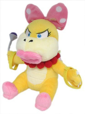 

Sanei Super Mario Plush Series Wendy O. Koopa Plush Doll, 7" - 20 inch(Multicolor127)