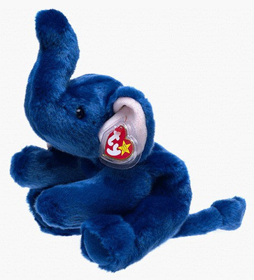 

ty Beanie Buddy Peanut The Elephant (Royal Blue Version)(Blue)