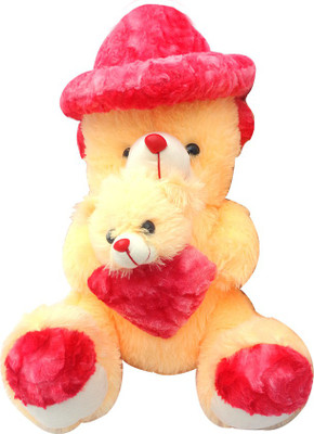 

Art N Hub Shaded Cap Teddy With Small teddy (H-48cm) - 48 cm(Multicolor)