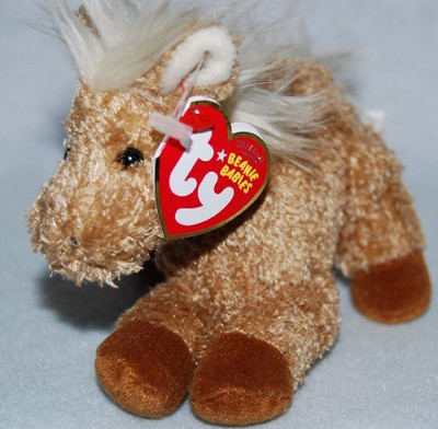 

ty Beanie Babies Barley Barnyard Horse(Brown)