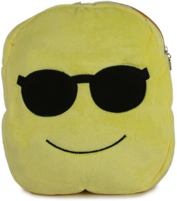 

Deals India Deals India Kids Shoulder Yellow Cool Dude smiley Bag (38 x 30 x 10 cm)(BagSmiley2_1) - 38 cm(Multicolor)