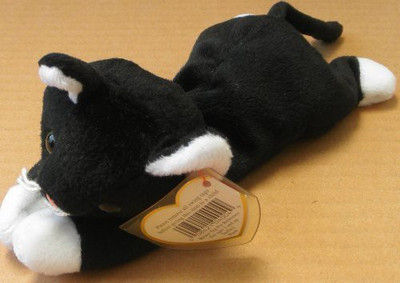 

Unknown Ty Beanie Babies Zip The Cat Plush Animal(Black)