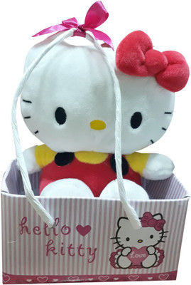 

My Baby Excel Hello Kitty Red Plush 16 cm with Gift Paper Bag Light Pink Colour - 16 cm(Multicolor)
