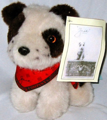 

WELLS FARGO 7" Jack The Dog Plush(White)
