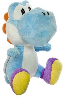 

Little Buddy Toys Nintendo Official Super Mario Light Blue Yoshi Plush6"(Blue)
