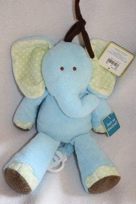 

Carter's Just One Year Blue Musical Plush Elephant(Blue)