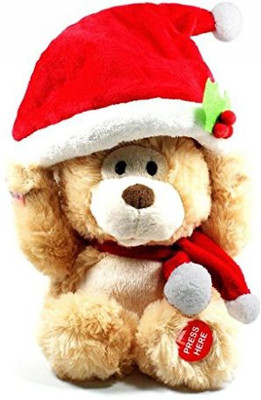

Cuddle Barn Singing Santa Boo Boo Bear(Brown)